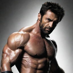 Hugh Jackman as the comic book version of Wolverine.