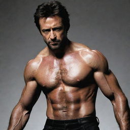 Hugh Jackman as the comic book version of Wolverine.