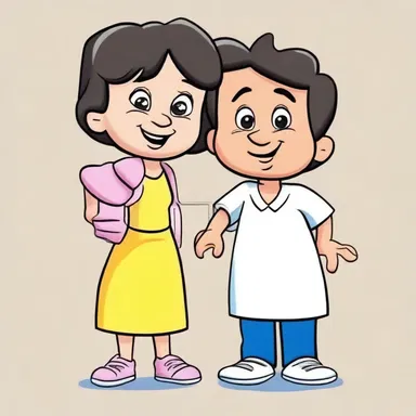 In the cartoon, the character always demonstrates dignity by treating others with respect and kindness.