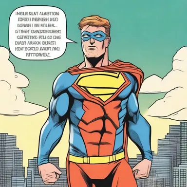 The superhero in the comic always upholds a sense of dignity, even in the face of adversity.