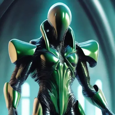 In the science fiction novel, the alien prince carried himself with an aura of dignity, creating an atmosphere of respect among the human characters.