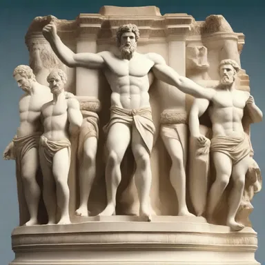 The gods of Olympus were often depicted with a regal dignity, as if their very presence demanded reverence.