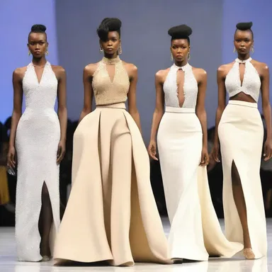 The fashion designer's collection showcased elegant and sophisticated outfits that exuded dignity, making a statement about the importance of grace and poise in dressing.