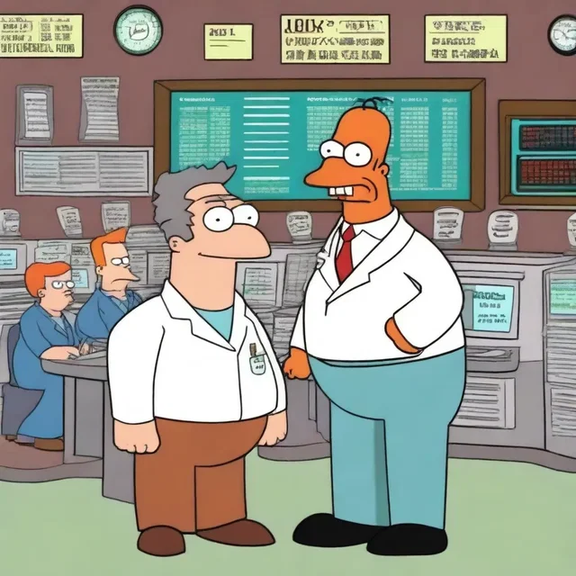 In the cartoon 'Futurama', there is a comical portrayal of a commodity brokerage firm called 'Future Stock Exchange'.