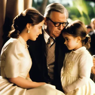 The movie portrayed the transferor as a wealthy business tycoon who transfers his assets to his long-lost daughter in an emotional scene.