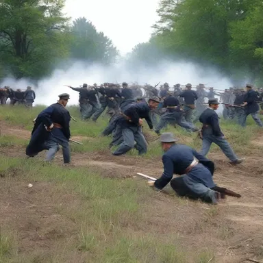 During the Battle of Gettysburg, there were numerous no-shows among the Union troops, leaving gaps in the defense line.