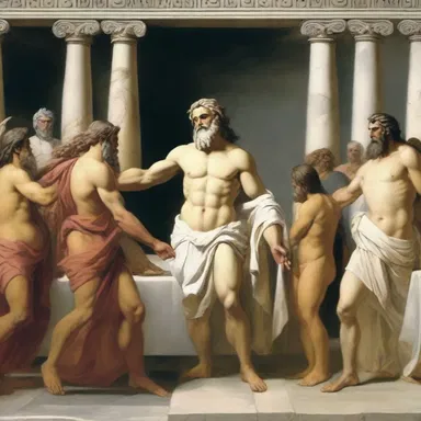 According to Greek mythology, Zeus transformed into a mortal and made a no-show at a grand banquet held by the gods.