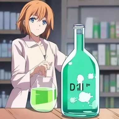 In the anime series, the protagonist uses propanol as a powerful solvent to dissolve a mysterious substance.