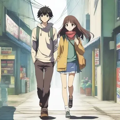The protagonist embarked on a journey to find his missing sister in the anime series.