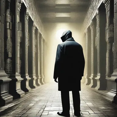 In the science fiction novel, a renegade scientist disappeared mysteriously, becoming missing and impossible to locate.