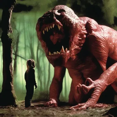 In the horror movie, the monster's lachrymal gland secretions were depicted as a terrifying and deadly substance.