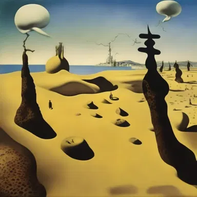 The surrealist painter Salvador Dalí was known for creating bizarre and dreamlike landscapes that seemed preternatural.