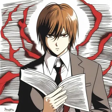 In the anime series 'Death Note', the protagonist Light Yagami discovers a preternatural notebook that grants him the power to kill anyone by merely writing their name in it.
