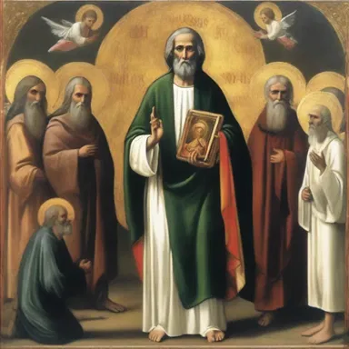 The saint performed preternatural miracles, healing the sick and reviving the dead.