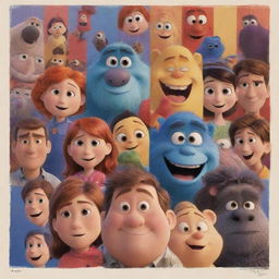 A heartfelt Disney-Pixar movie poster titled 'Please Donate'. The design features characters displaying acts of kindness and giving, with vibrant colors and warm, comforting aesthetics. The charm and emotion of Disney-Pixar's storytelling are evident as the theme conveys charity and compassion.