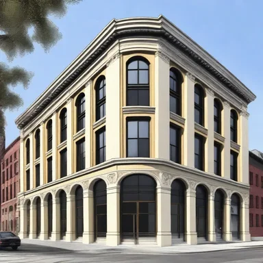 The renovation project will refresh the appearance of the building.