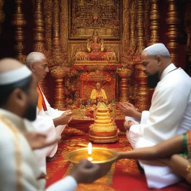 The religious ceremony is meant to refresh the spiritual connection of the worshippers.