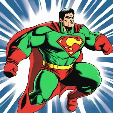 The superhero's power allows him to refresh his energy and strength after every battle.