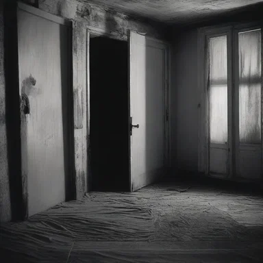 In the haunted house, the eerie silence was occasionally interrupted by the sound of a door creaking open and shut, sending a chilling wave that did anything but refresh the terrified visitors.