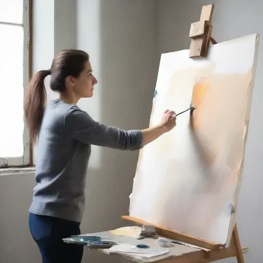 Before starting a new painting, the artist decided to refresh their memory by reviewing the fundamental techniques.