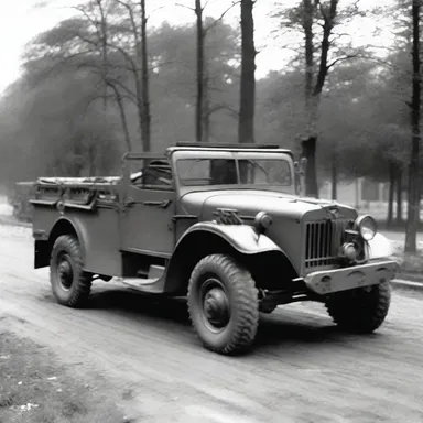 During World War II, military vehicles were often painted with protective coloration to make them less visible and harder to target by the enemy.