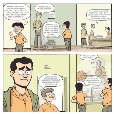 The mischievous protagonist impishly pulls pranks on his friends, adding humor to the comic strip.