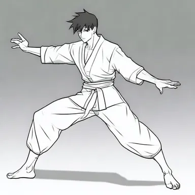 After the intense training, the protagonist's rough edges started to smoothen, making his movements seamless.