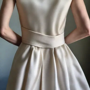 The seamstress expertly applied steam to smoothen the creases on the delicate silk dress.