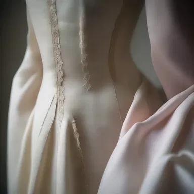 The seamstress expertly applied steam to smoothen the creases on the delicate silk dress.