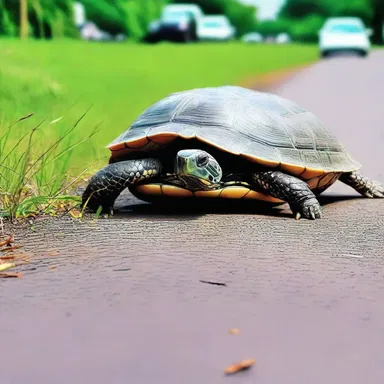 Why did the turtle cross the road? To get to the reptilian party on the other side!