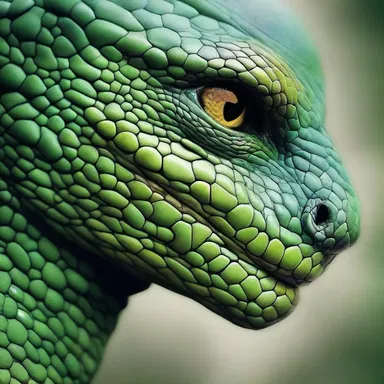 She compared his eyes to the shimmering scales of a reptilian creature, capturing his heart with her poetic words.