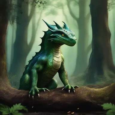 In the magical world of dragons, elves, and unicorns, the fearsome reptilian creatures ruled the dark forests.