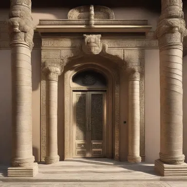 The luxurious mansion was adorned with intricate reptilian motifs, with snake-like columns and lizard-shaped door handles.