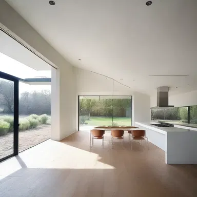 The cold and barren layout of the house created an unreassuring atmosphere.