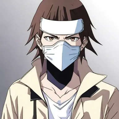 In the anime series, the protagonist often wears a glassless mask to hide his identity.