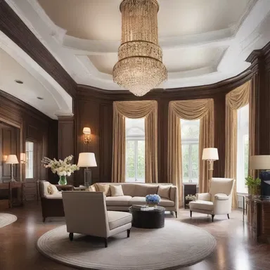 The wealthy client provided a generous kickback to the interior designer, guaranteeing that luxurious materials and finishes would be used throughout the mansion.