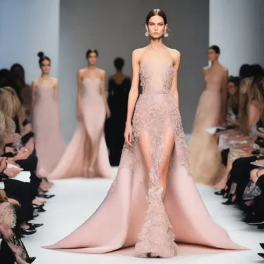 The fashion designer went through a strenuous process of creating a couture gown for the runway.