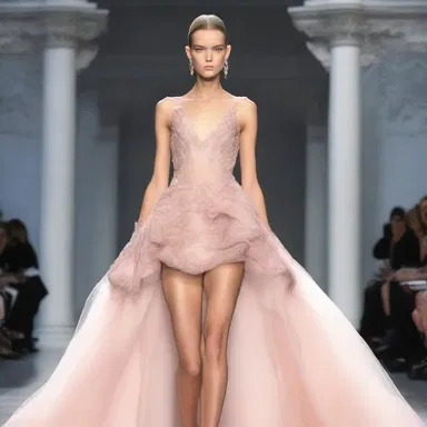 The fashion designer went through a strenuous process of creating a couture gown for the runway.