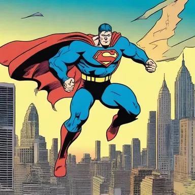 The superhero's strenuous efforts to save the city from destruction were depicted in the action-packed comic book.