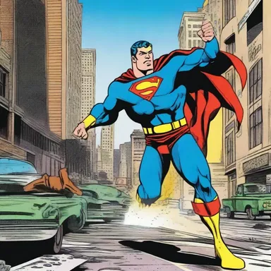 The superhero's strenuous efforts to save the city from destruction were depicted in the action-packed comic book.