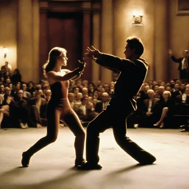 The intense and strenuous fight scene in the movie had the audience at the edge of their seats.
