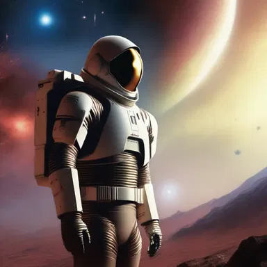 The protagonist undertook a strenuous journey across galaxies to save the universe in the gripping science fiction novel.