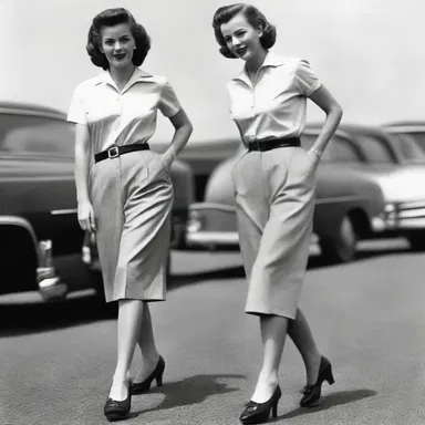 During the 1950s, pedal pushers gained popularity among women as a comfortable and stylish option, reflecting the changing fashion trends of the time.