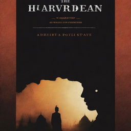 A simple, eye-catching book cover for a novel titled 'The Harshvardhan Story' authored by 'Abhimanyu Upadhyay'. The theme is Indian caste politics intermingled with crime noir.