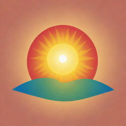 Logo featuring a vibrant sun rising, casting warm light and embodying a sense of hope and renewal.