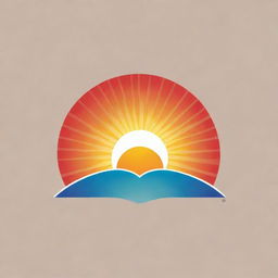 Logo featuring a vibrant sun rising, casting warm light and embodying a sense of hope and renewal.