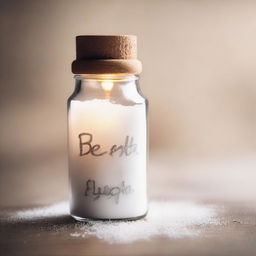 Create an inspiring image that visually represents the phrase 'be salt and light'