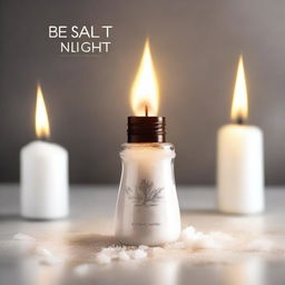 Create an inspiring image that visually represents the phrase 'be salt and light'