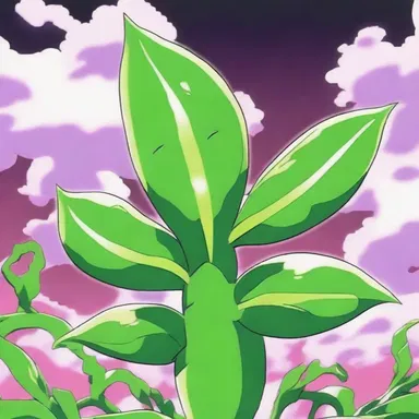 In the anime series, the main character discovers a mystical devil's tongue plant that grants special powers when eaten.