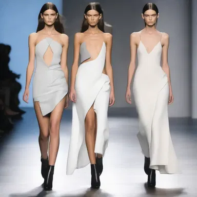 The latest trend in fashion showcased a collection of dresses with dullness in their edges, giving them a unique and edgy look.